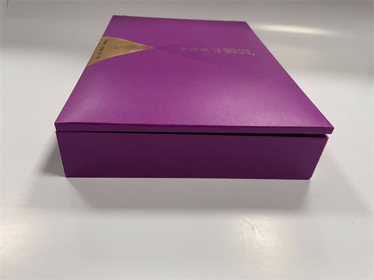 正方形 ギフト 包装 ボックス 紫 カスタム 磁気 閉塞 ボックス