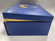 青いMDF紙 ギフトボックス 化粧品用の磁気箱 梱包
